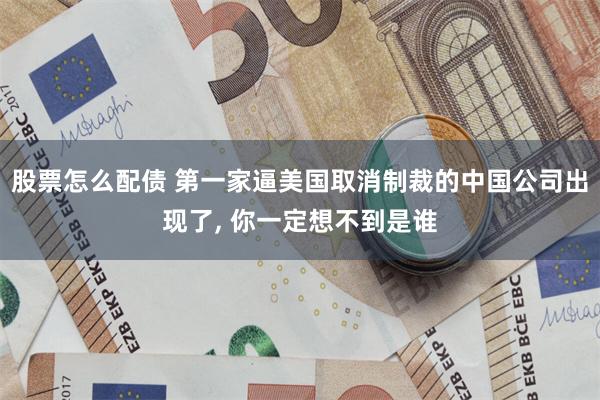 股票怎么配债 第一家逼美国取消制裁的中国公司出现了, 你一定想不到是谁