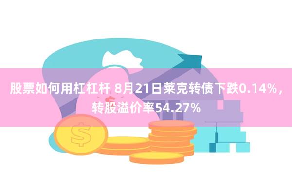 股票如何用杠杠杆 8月21日莱克转债下跌0.14%，转股溢价率54.27%