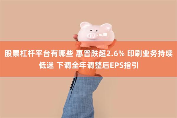 股票杠杆平台有哪些 惠普跌超2.6% 印刷业务持续低迷 下调全年调整后EPS指引