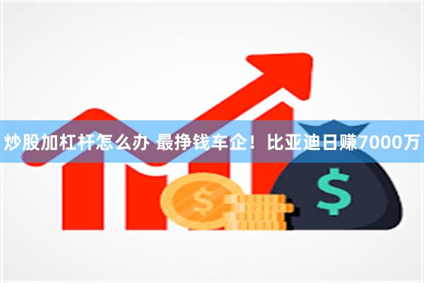 炒股加杠杆怎么办 最挣钱车企！比亚迪日赚7000万