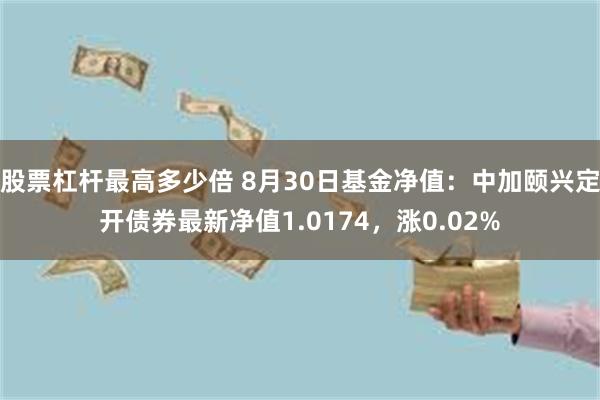 股票杠杆最高多少倍 8月30日基金净值：中加颐兴定开债券最新净值1.0174，涨0.02%