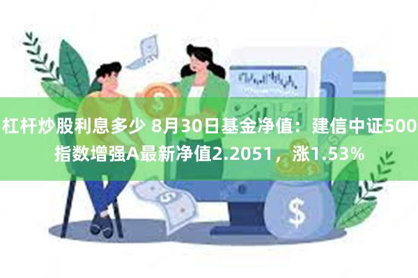 杠杆炒股利息多少 8月30日基金净值：建信中证500指数增强A最新净值2.2051，涨1.53%