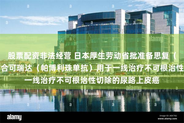 股票配资非法经营 日本厚生劳动省批准备思复（维恩妥尤单抗）联合可瑞达（帕博利珠单抗）用于一线治疗不可根治性切除的尿路上皮癌