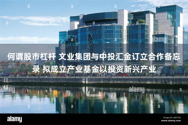 何谓股市杠杆 文业集团与中投汇金订立合作备忘录 拟成立产业基金以投资新兴产业